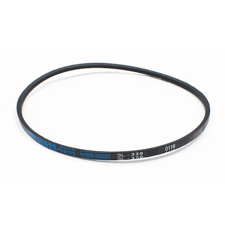 D&D 3L330 FHP V-Belt, 33 in Outside Length, 3/8 in Top Width, 7/32 in Thickness, 1 Ribs 3L330